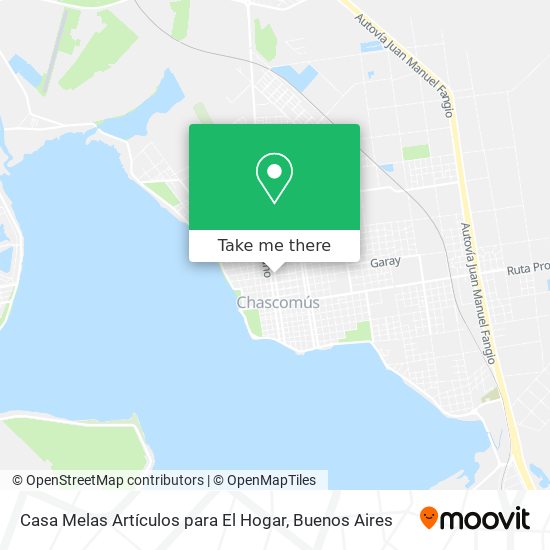 Mapa de Casa Melas Artículos para El Hogar