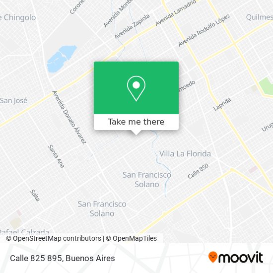 Calle 825 895 map