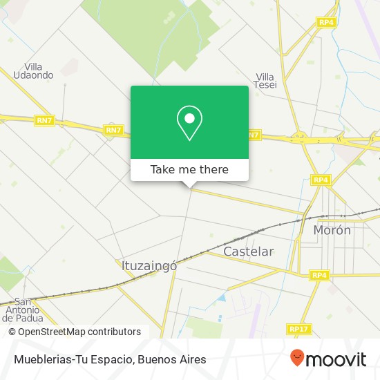 Mueblerias-Tu Espacio map