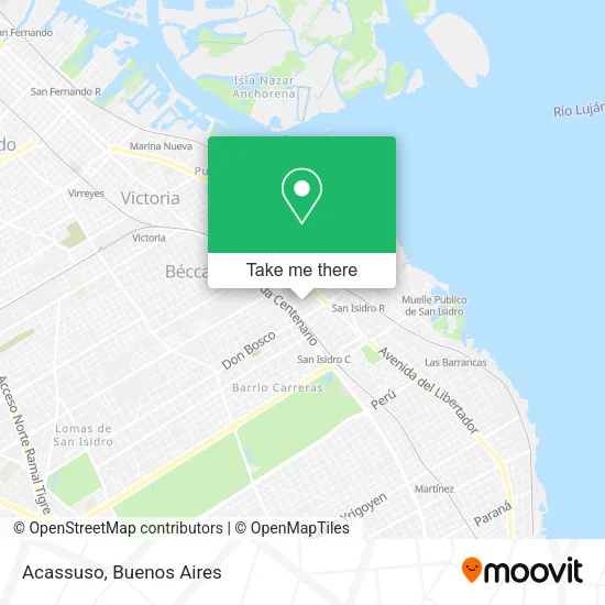 Acassuso map