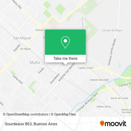 Sourdeaux 863 map