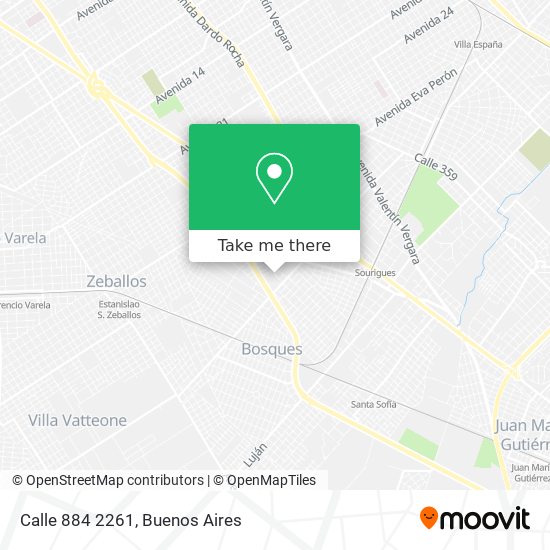 Calle 884 2261 map