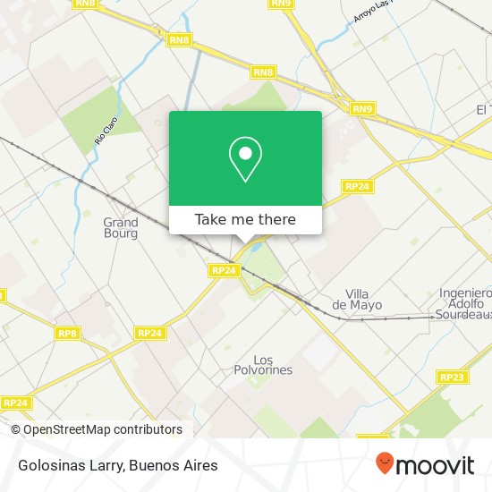 Mapa de Golosinas Larry