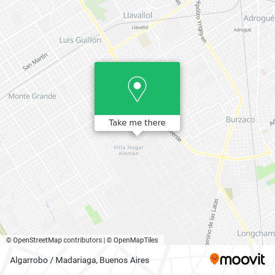 Algarrobo / Madariaga map