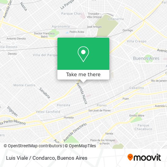 Luis Viale / Condarco map