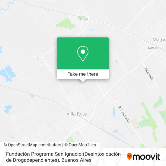 Fundación Programa San Ignacio (Desintoxicación de Drogadependientes) map