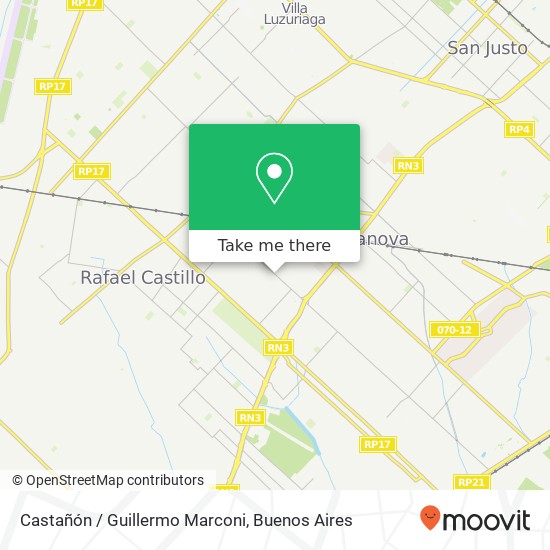 Castañón / Guillermo Marconi map