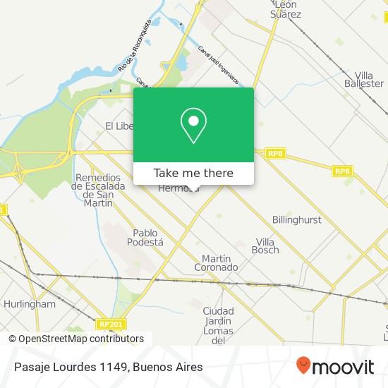 Pasaje Lourdes 1149 map