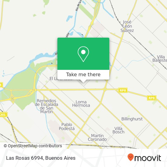 Las Rosas 6994 map