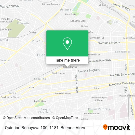 Quintino Bocayuva 100, 1181 map