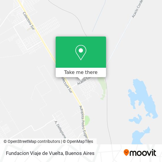 Fundacion Viaje de Vuelta map