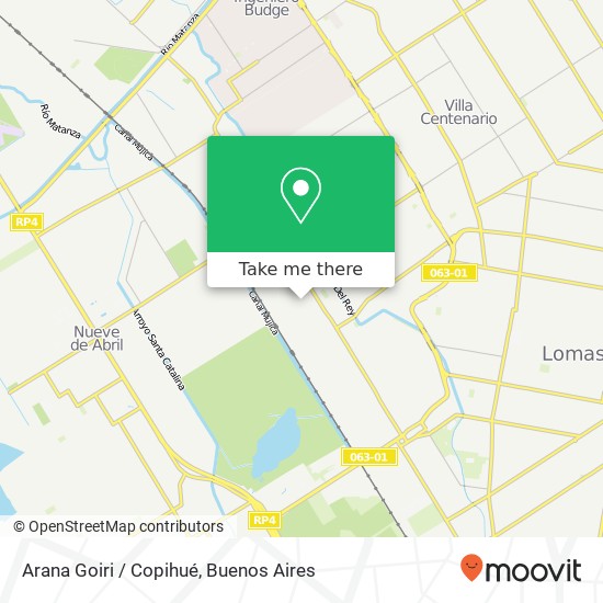 Arana Goiri / Copihué map