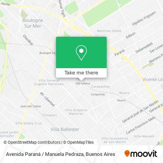 Mapa de Avenida Paraná / Manuela Pedraza