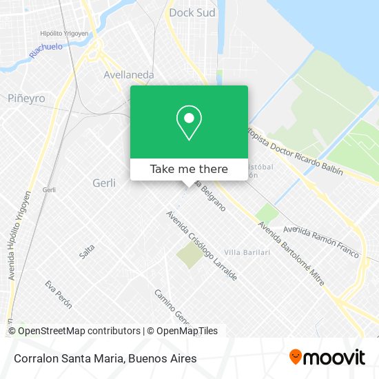 Corralon Santa Maria map