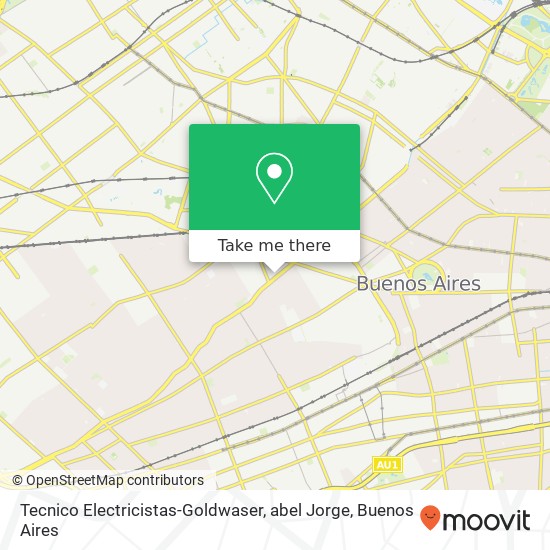 Mapa de Tecnico Electricistas-Goldwaser, abel Jorge