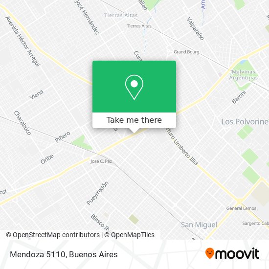 Mendoza 5110 map