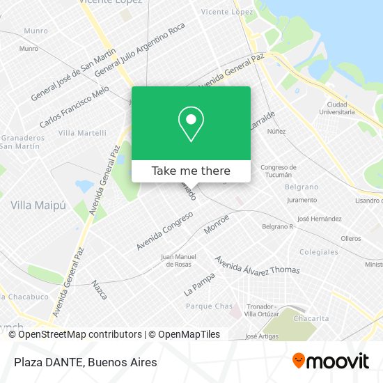 Mapa de Plaza DANTE