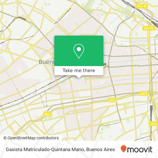 Gasista Matriculado-Quintana Mario map