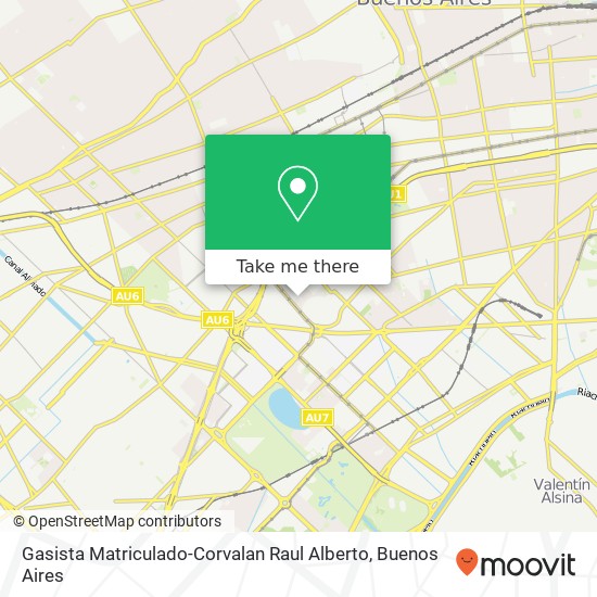 Gasista Matriculado-Corvalan Raul Alberto map