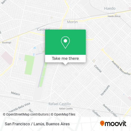 San Francisco / Lanús map