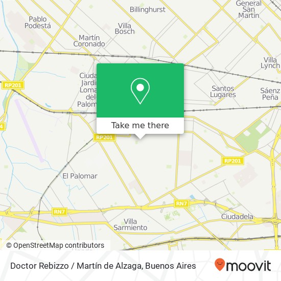 Doctor Rebizzo / Martín de Alzaga map