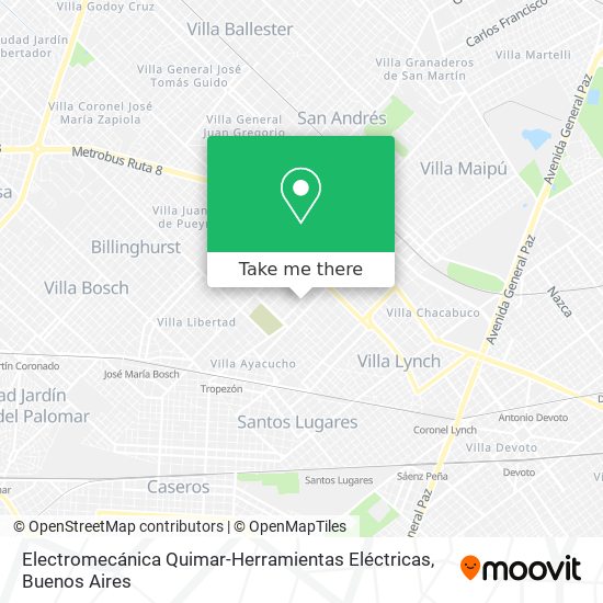 Electromecánica Quimar-Herramientas Eléctricas map