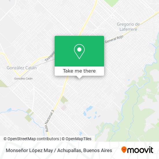 Monseñor López May / Achupallas map