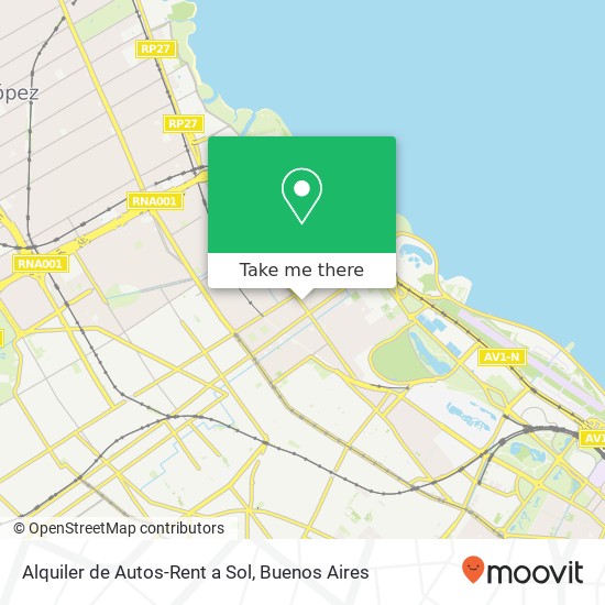 Mapa de Alquiler de Autos-Rent a Sol