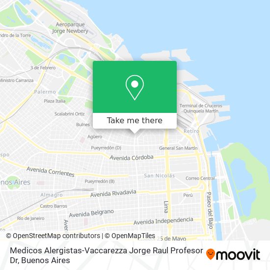 Medicos Alergistas-Vaccarezza Jorge Raul Profesor Dr map