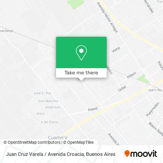 Juan Cruz Varela / Avenida Croacia map