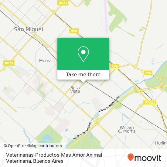 Veterinarias-Productos-Mas Amor Animal Veterinaria map