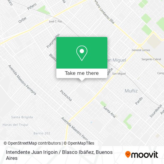 Intendente Juan Irigoin / Blasco Ibáñez map