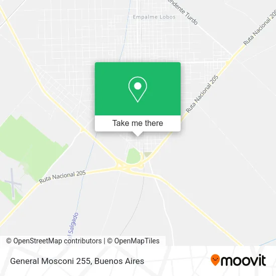 Mapa de General Mosconi 255