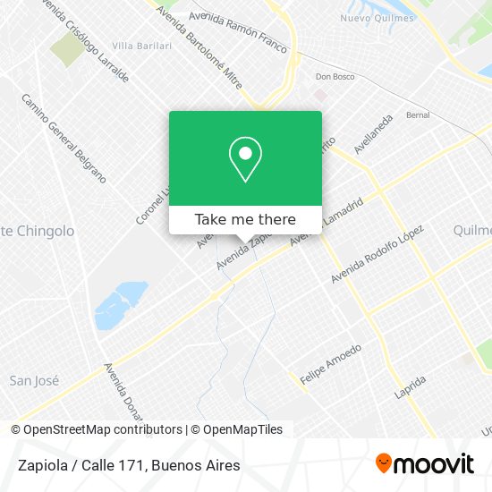Zapiola / Calle 171 map