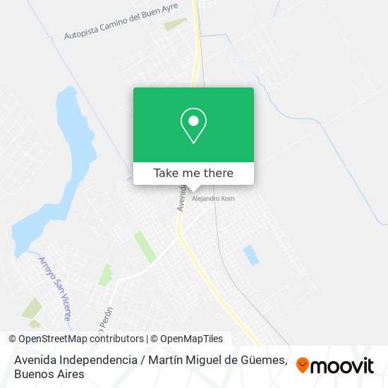 Avenida Independencia / Martín Miguel de Güemes map