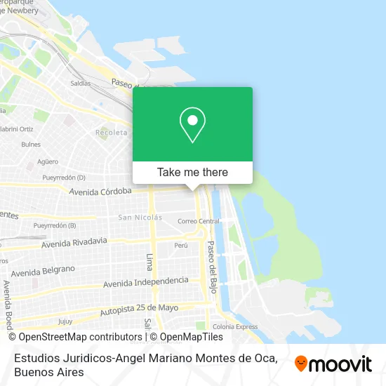 Estudios Juridicos-Angel Mariano Montes de Oca map