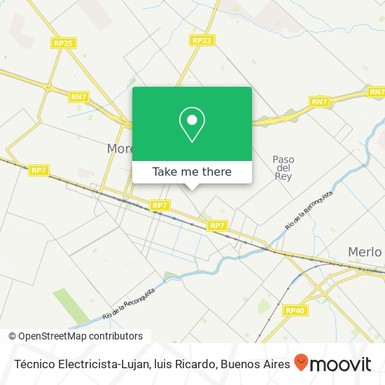 Técnico Electricista-Lujan, luis Ricardo map