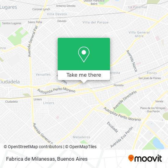 Fabrica de Milanesas map