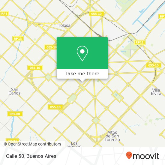 Calle 50 map