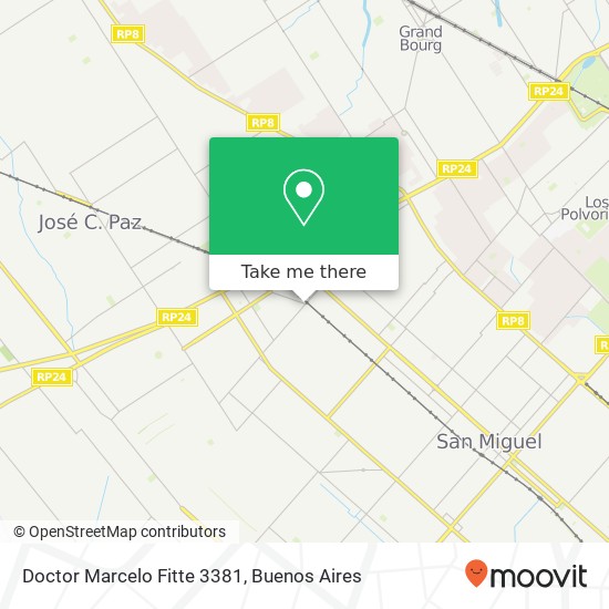 Doctor Marcelo Fitte 3381 map