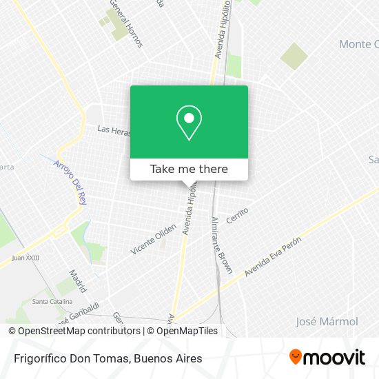 Frigorífico Don Tomas map