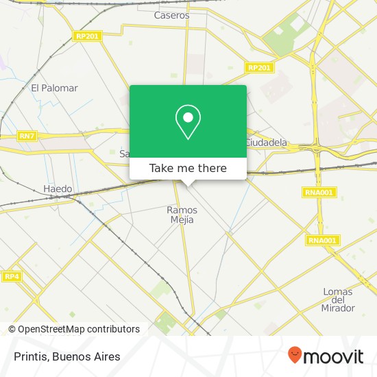 Printis map