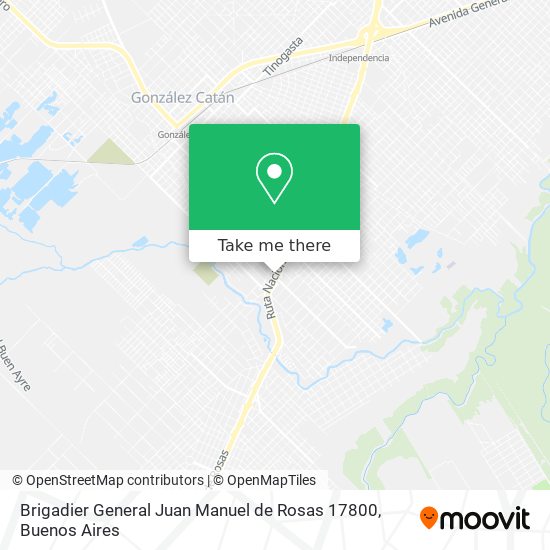 Brigadier General Juan Manuel de Rosas 17800 map