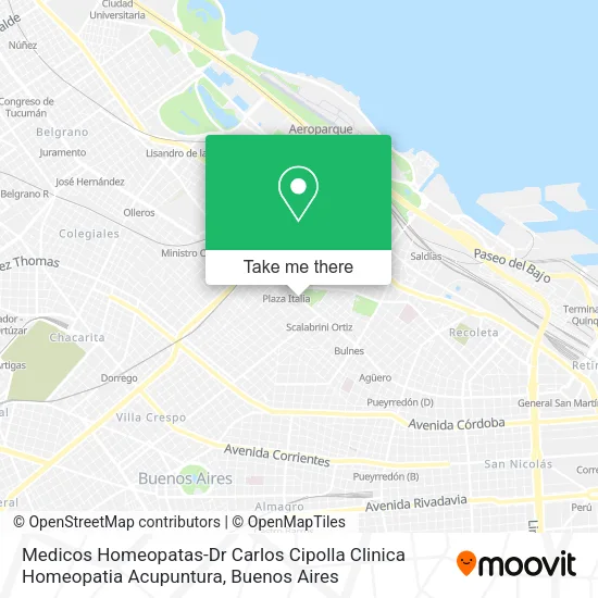 Medicos Homeopatas-Dr Carlos Cipolla Clinica Homeopatia Acupuntura map