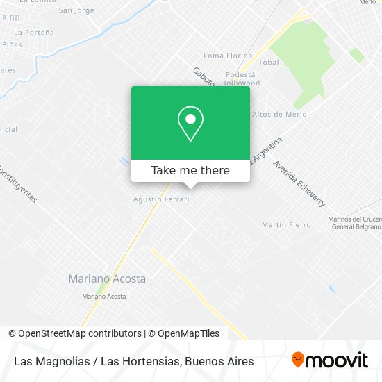 Las Magnolias / Las Hortensias map