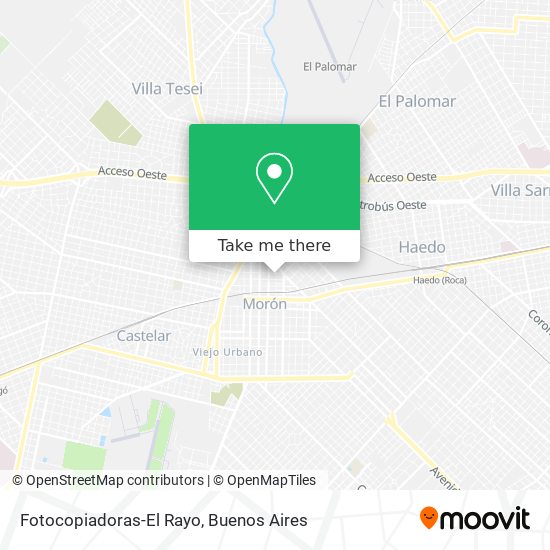 Fotocopiadoras-El Rayo map