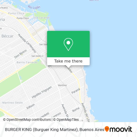 BURGER KING (Burguer King Martinez) map