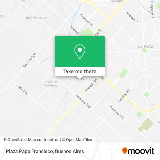 Plaza Papa Francisco map