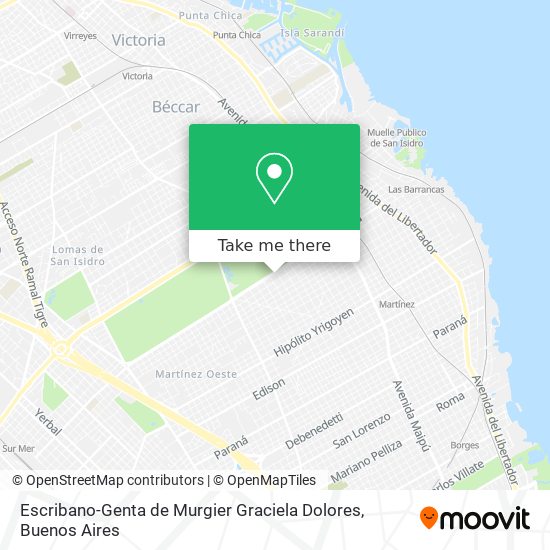 Mapa de Escribano-Genta de Murgier Graciela Dolores