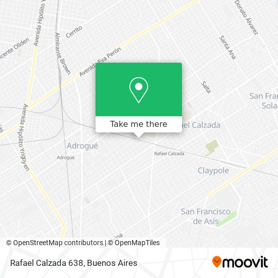 Rafael Calzada 638 map